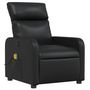 Voir la diapositive 3 : VIDAXL Fauteuil de massage inclinable Noir Similicuir