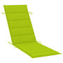 Voir la diapositive 5 : VIDAXL Chaise longue de jardin avec table et coussin Bois d'acacia