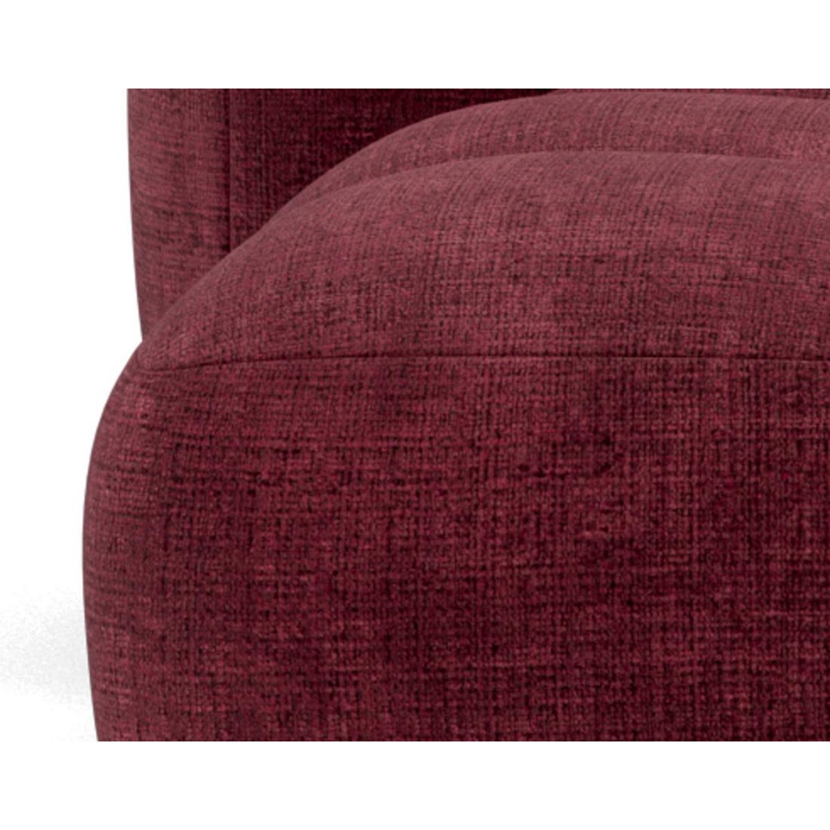 LISA DESIGN Grace - canapé modulable d'angle réversible 4 places en velours texturé