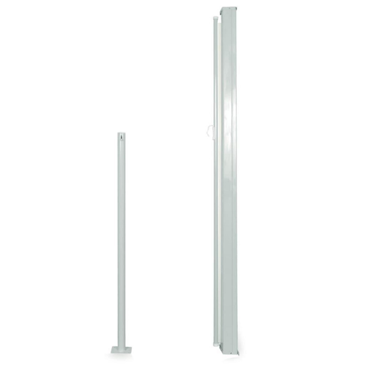 VIDAXL Auvent lateral retractable de patio 160x300 cm Creme