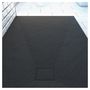 Voir la diapositive 3 : Aurlane Receveur pour douche à l'italienne extra plat aspect ardoise noire 80x120 cm - STONE 2