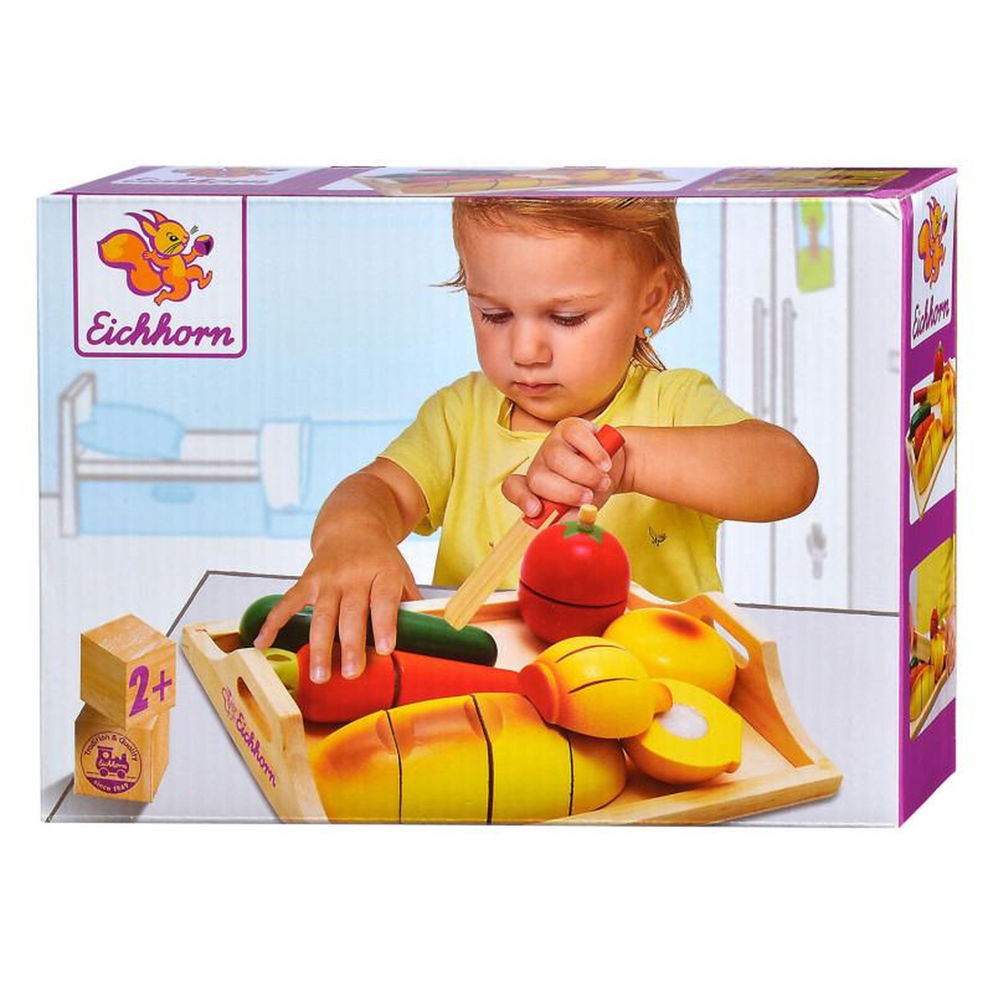 Voir la diapositive 2 : Eichhorn Eichhorn Wooden Cutting Set, 8pcs. 100003731