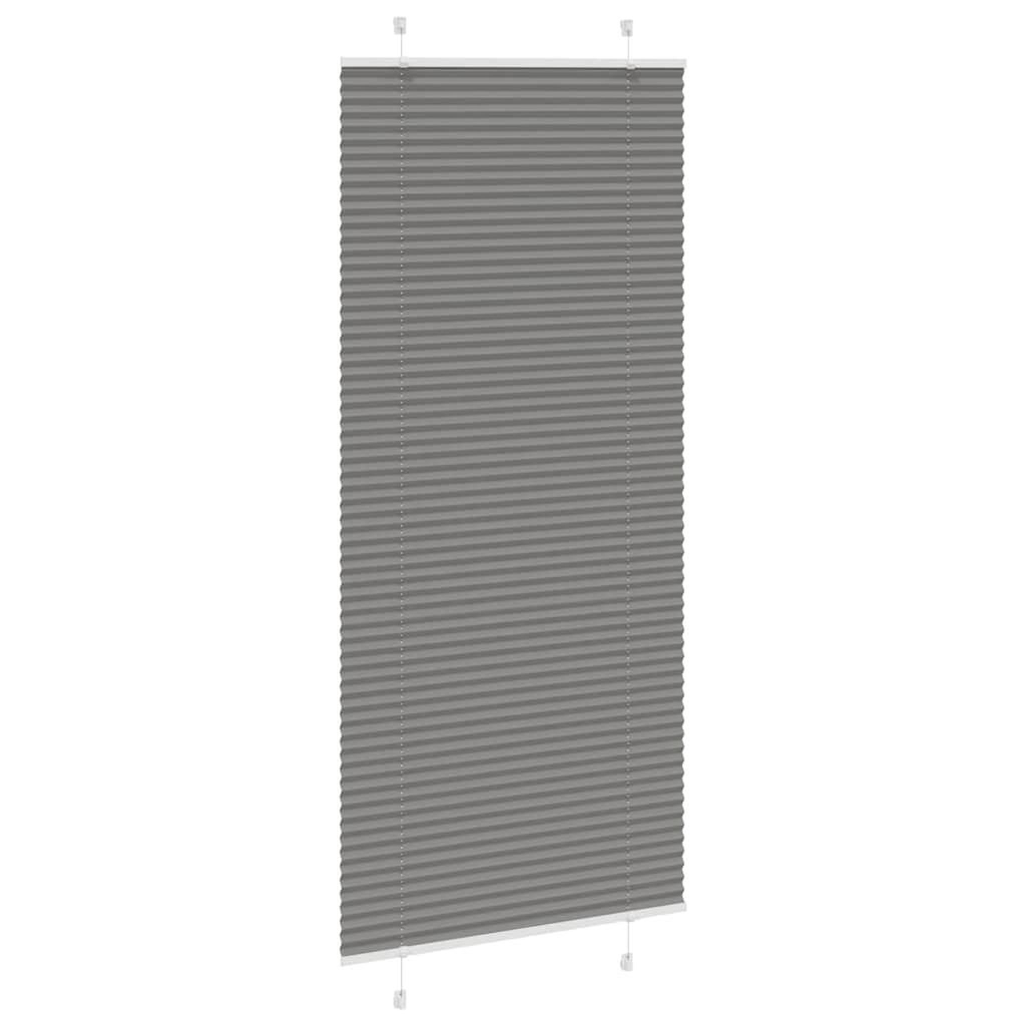 Voir la diapositive 3 : VIDAXL Store plisse anthracite 85x200 cm largeur du tissu 84,4 cm