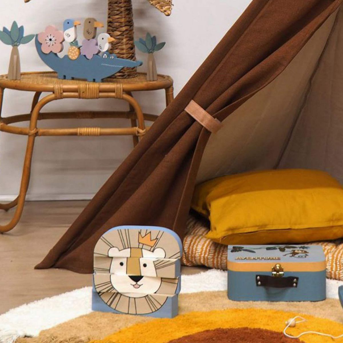 Artemio Puzzle humeurs lion en bois