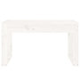 Voir la diapositive 3 : VIDAXL Banc de jardin blanc 80x38x45 cm bois massif de pin
