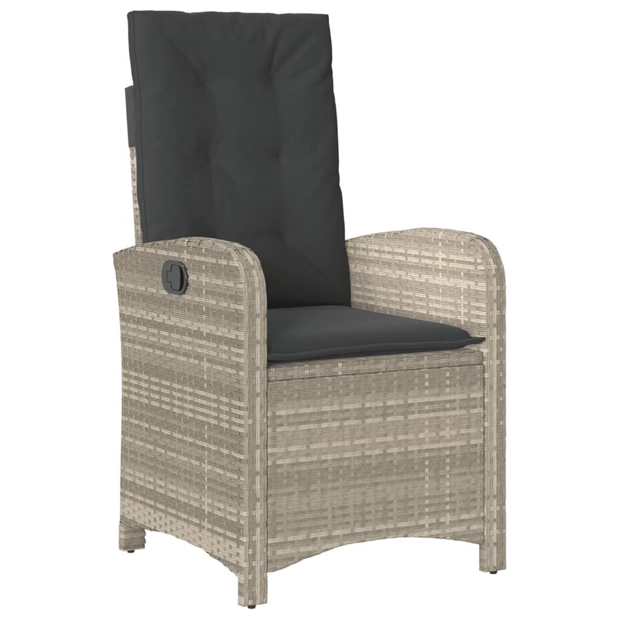 Voir la diapositive 4 : VIDAXL Chaises inclinables jardin lot de 2 et coussins resine tressee