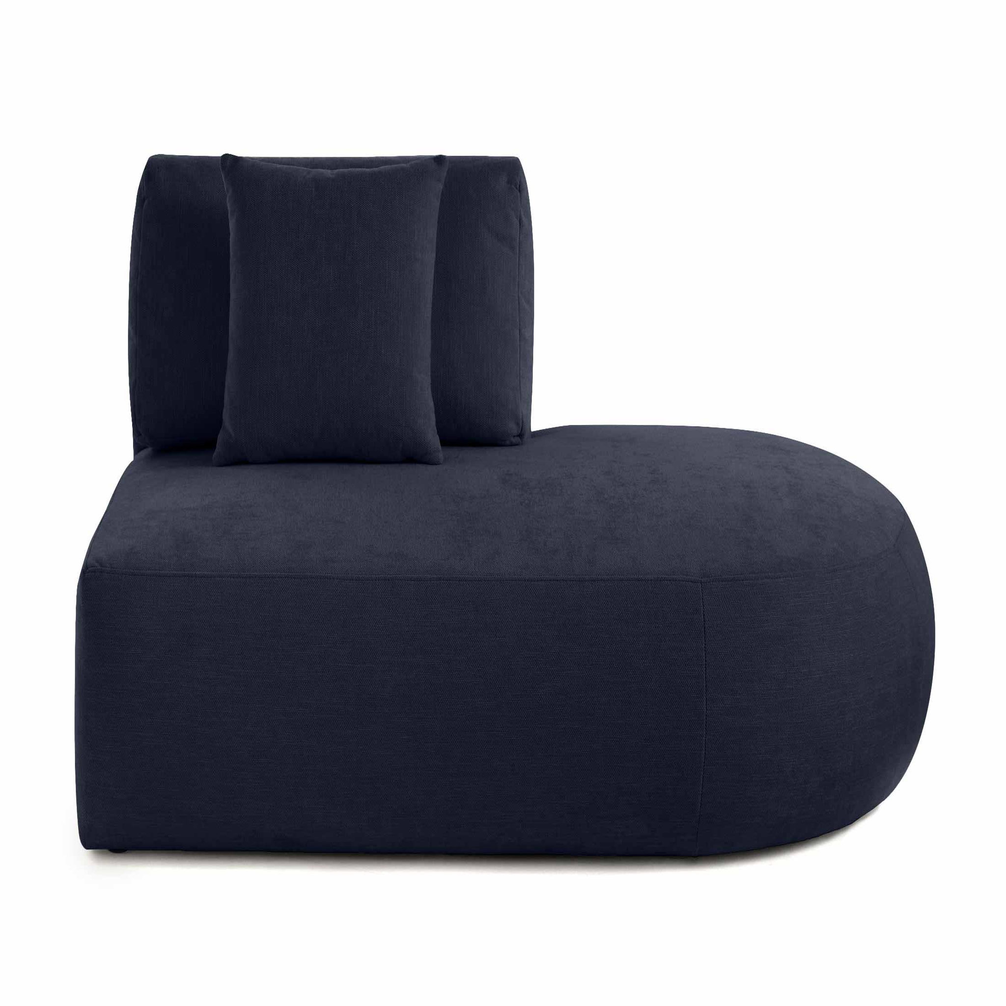Voir la diapositive 1 : LISA DESIGN Santorini - module d'assise droit - en tissu texturé