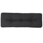 Voir la diapositive 2 : VIDAXL Coussin de palette noir 120x40x12 cm tissu