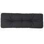 Voir la diapositive 2 : VIDAXL Coussin de palette noir 120x40x12 cm tissu