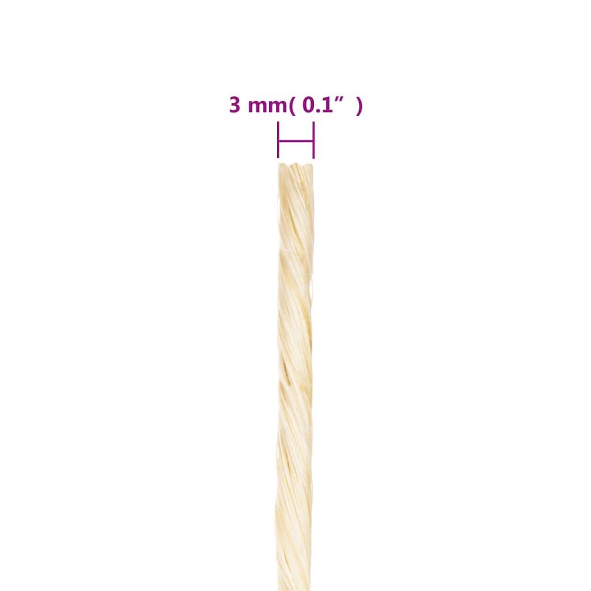 Voir la diapositive 5 : VIDAXL Corde 100 % sisal 3 mm 2000 m