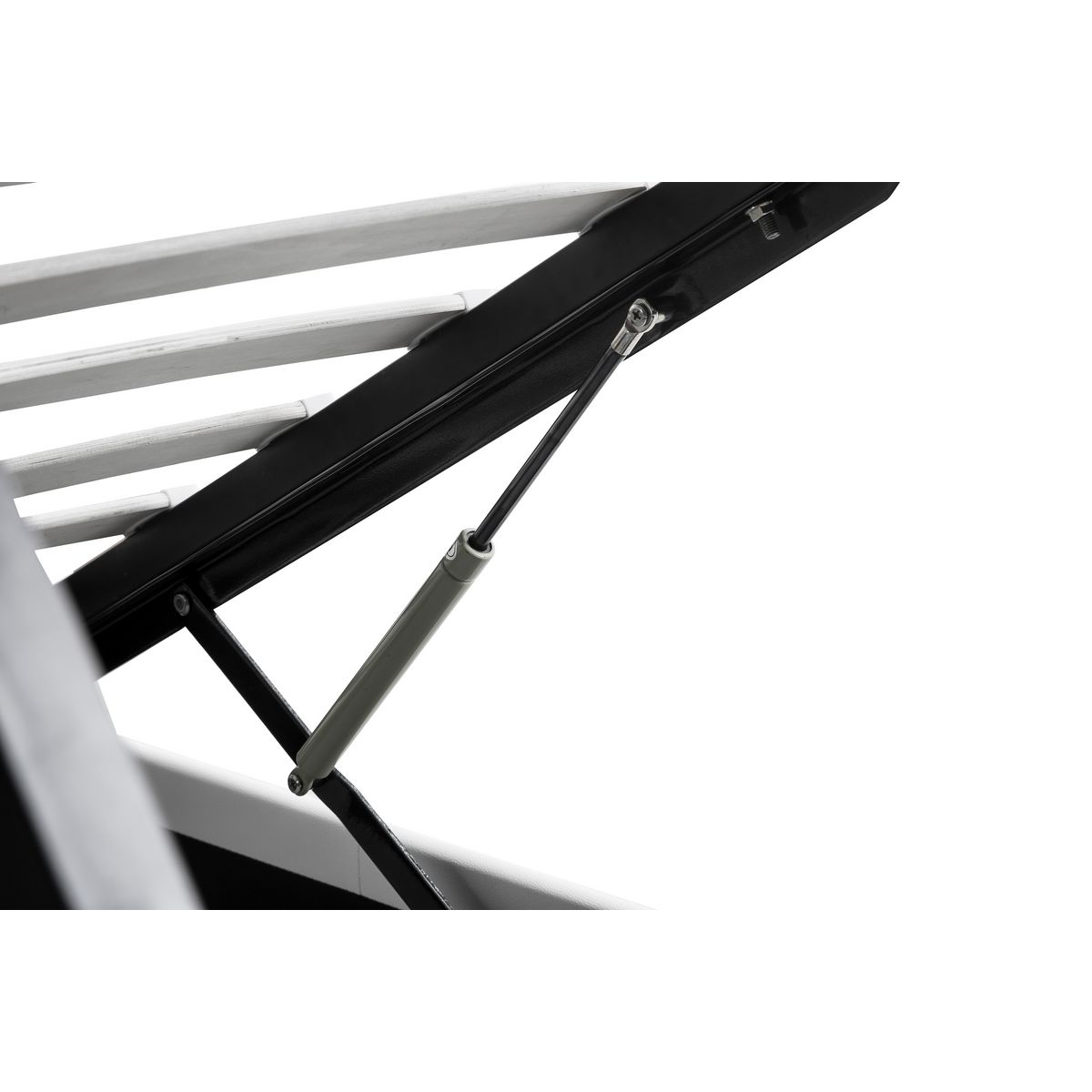 Lit coffre 160x200 cm sommier inclus avec tete de lit WILLOW