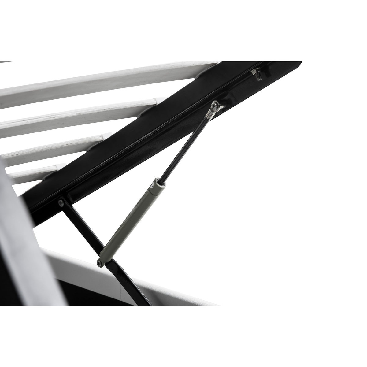 Lit coffre 160x200 cm sommier inclus avec tete de lit WILLOW