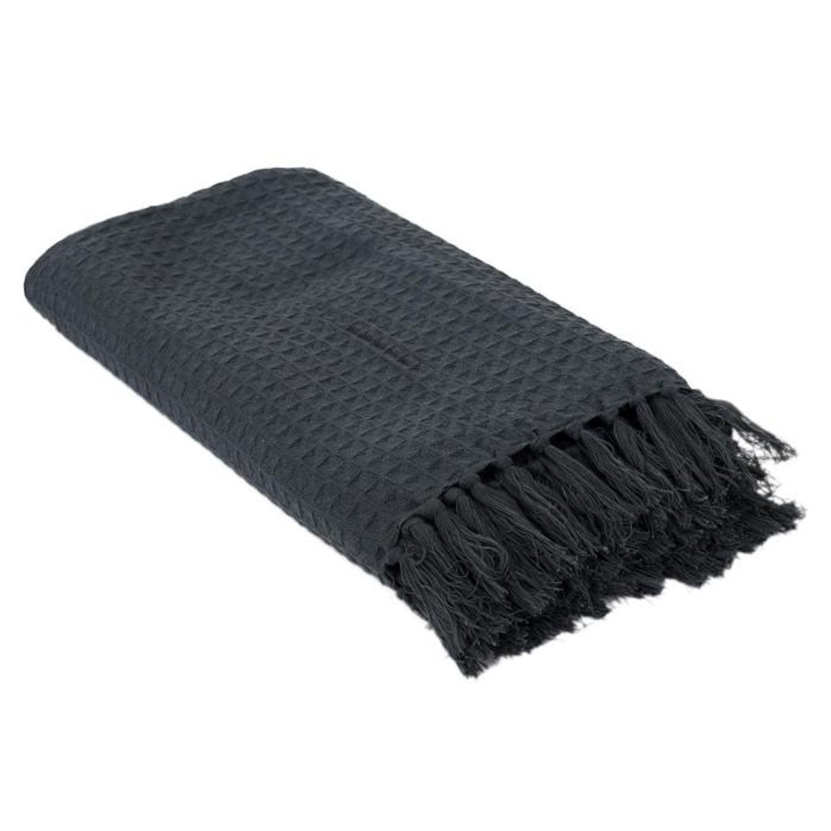 Paris Prix Jeté de Canapé  Gaufré  170x250cm Gris Anthracite