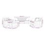 Voir la diapositive 6 : VIDAXL Ensemble de canapes 4 pcs avec coussins cappuccino similicuir