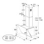 Voir la diapositive 5 : Beko Hotte décorative inclinée 60cm 408m3/h noir - BHCA62442BBH