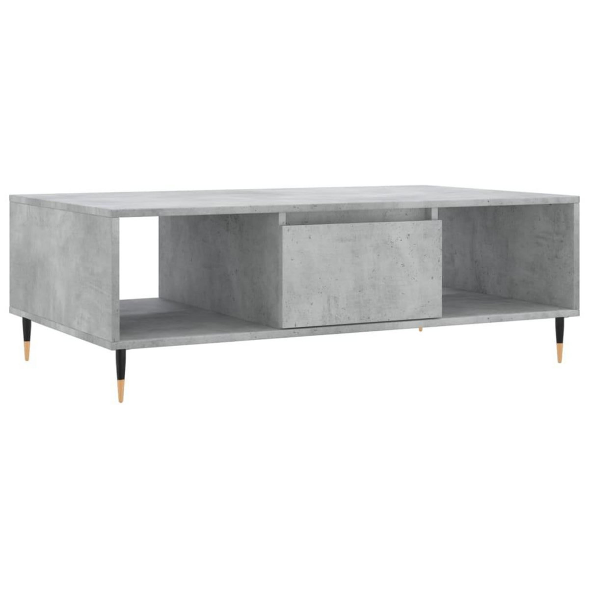 VIDAXL Table basse gris beton 104x60x35 cm bois d'ingenierie