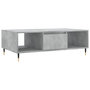 Voir la diapositive 2 : VIDAXL Table basse gris beton 104x60x35 cm bois d'ingenierie
