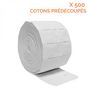 Voir la diapositive 2 : VIVEZEN Lot de 6 rouleaux de 500 cotons manucure de cellulose