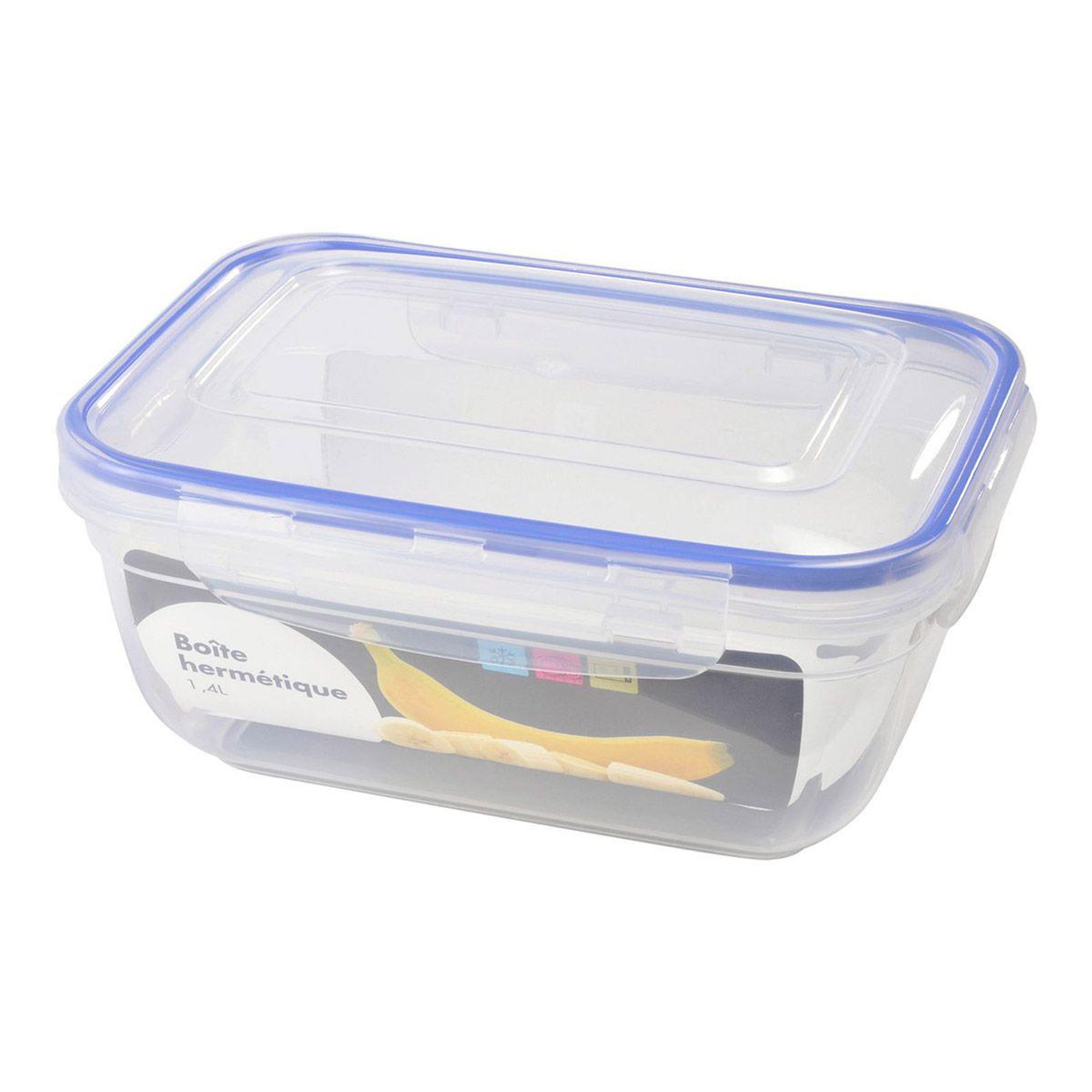 HOMEA Boîte de conservation  hermétique  1,4l bleu