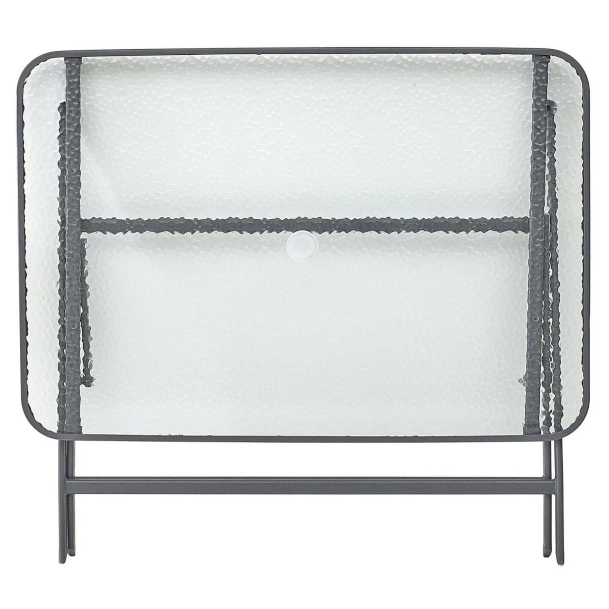 Paris Prix Table de Jardin en Verre  Formentera  110cm Gris