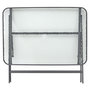 Voir la diapositive 5 : Paris Prix Table de Jardin en Verre  Formentera  110cm Gris
