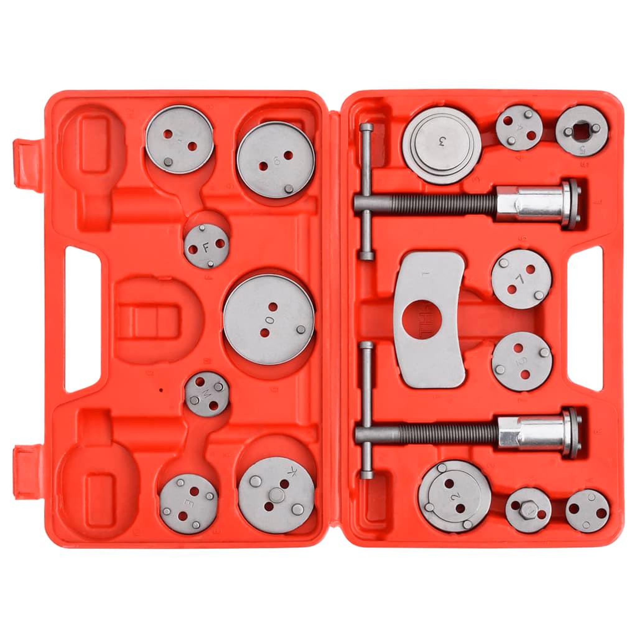 Voir la diapositive 2 : VIDAXL Trousse a outils pour etriers de freins a disque 18 pcs