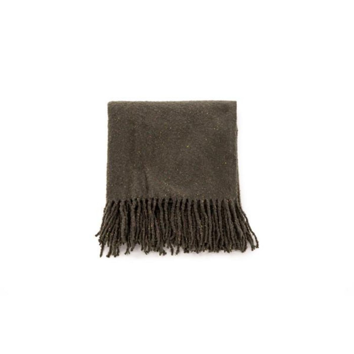 Paris Prix Plaid à Franges  Tilly  130x170cm Gris Foncé