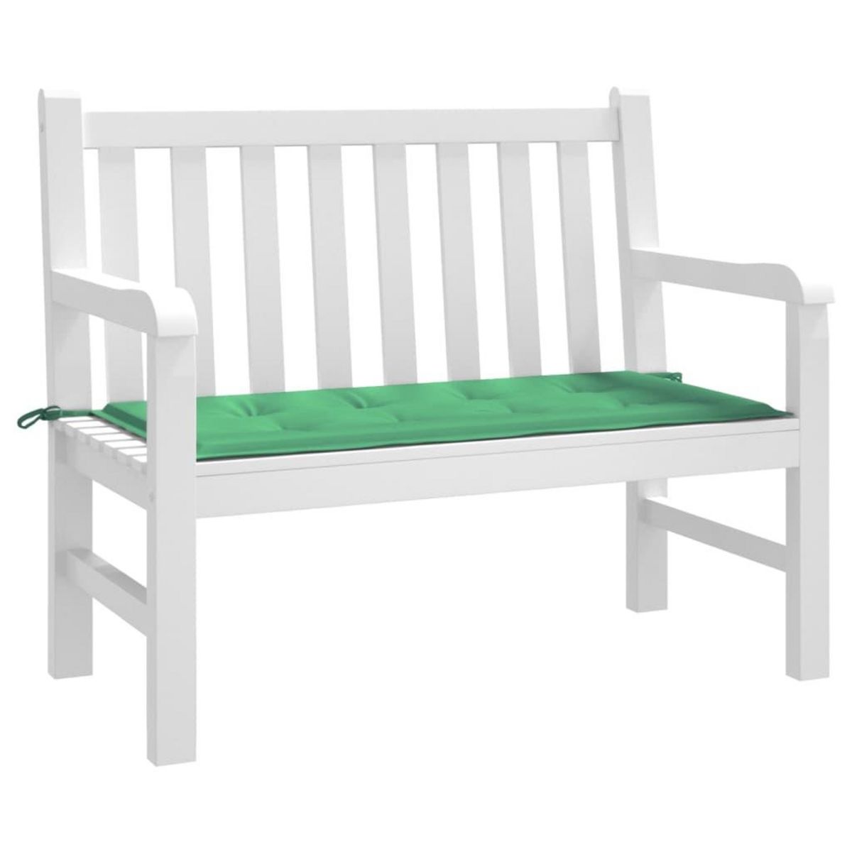 VIDAXL Coussin de banc de jardin vert 100x50x3 cm tissu oxford