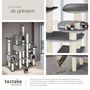 Voir la diapositive 3 : tectake Arbre à chat 214 cm avec griffoir et plateforme d'escalade gris