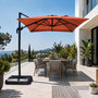Voir la diapositive 2 : CONCEPT USINE Parasol rectangulaire 2x3m déporté rotatif terracota PIANA