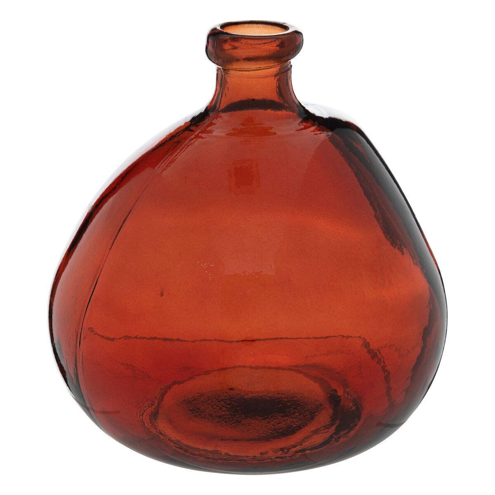 Voir la diapositive 1 : ATMOSPHERA Vase rond déco  uly  22cm ambre