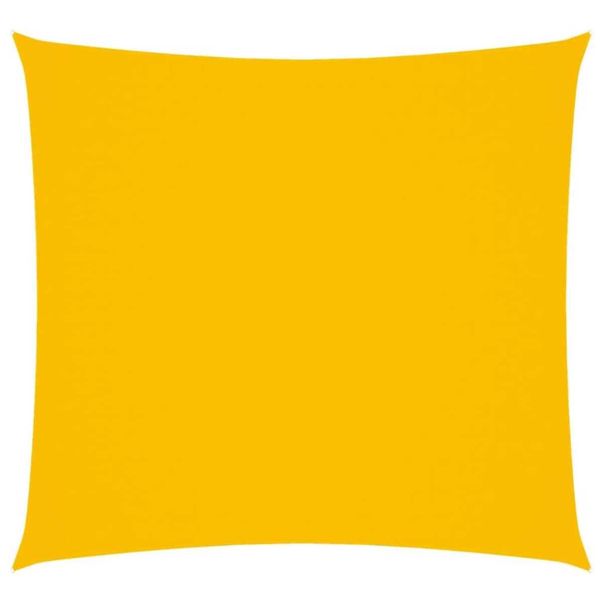 VIDAXL Voile de parasol tissu oxford carre 3,6x3,6 m jaune