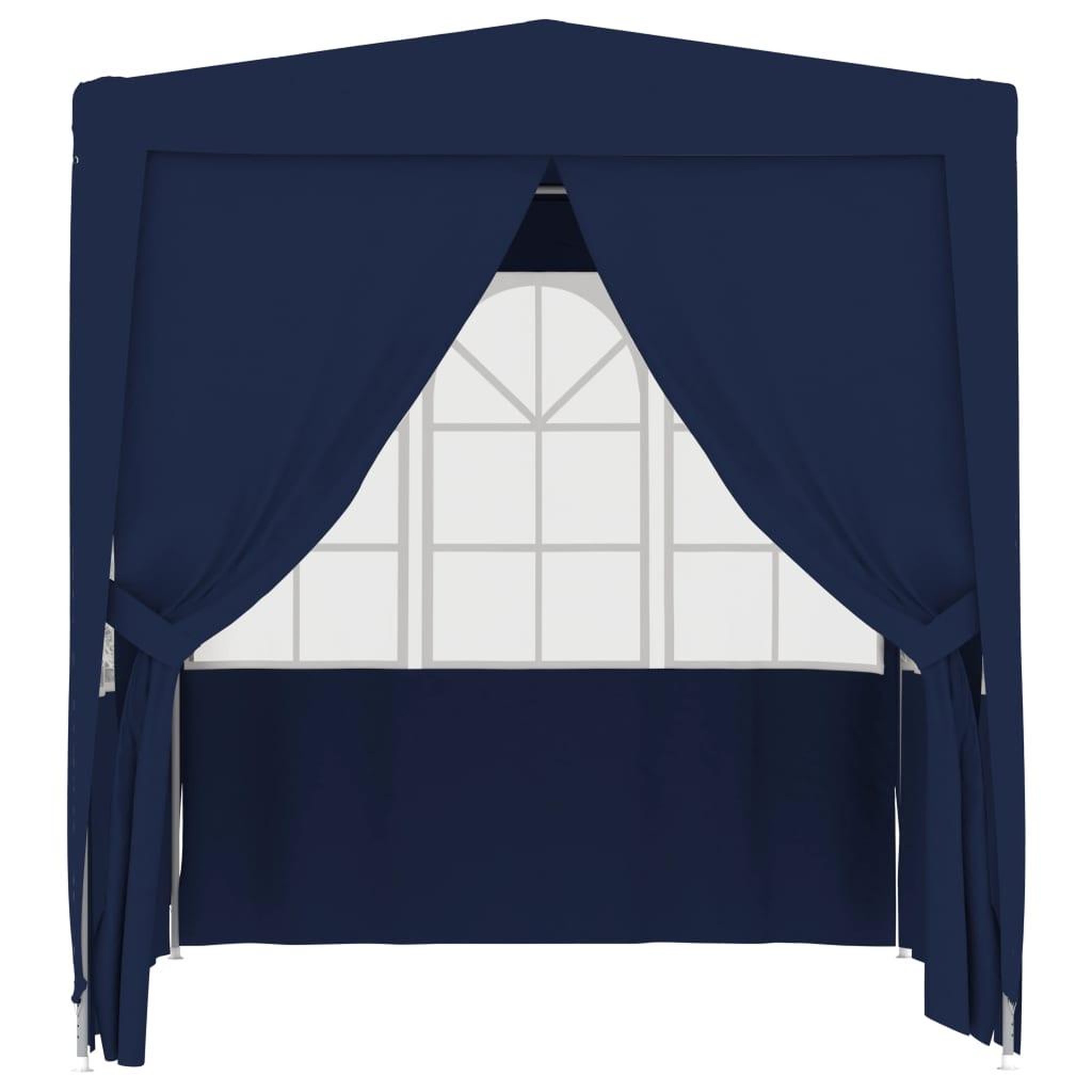 Voir la diapositive 2 : VIDAXL Tente de reception avec parois laterales 2,5x2,5 m Bleu 90 g/m^2