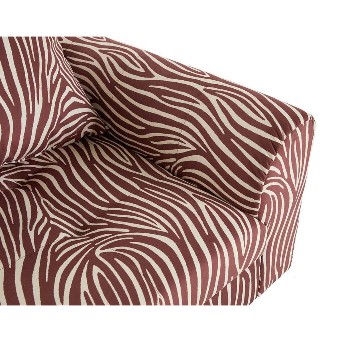 LISA DESIGN Rune - fauteuil zèbre en velours