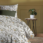 Les Ateliers du Linge Parure housse de couette 100% coton 57 fils/cm2, hoya. Coloris disponibles : Blanc