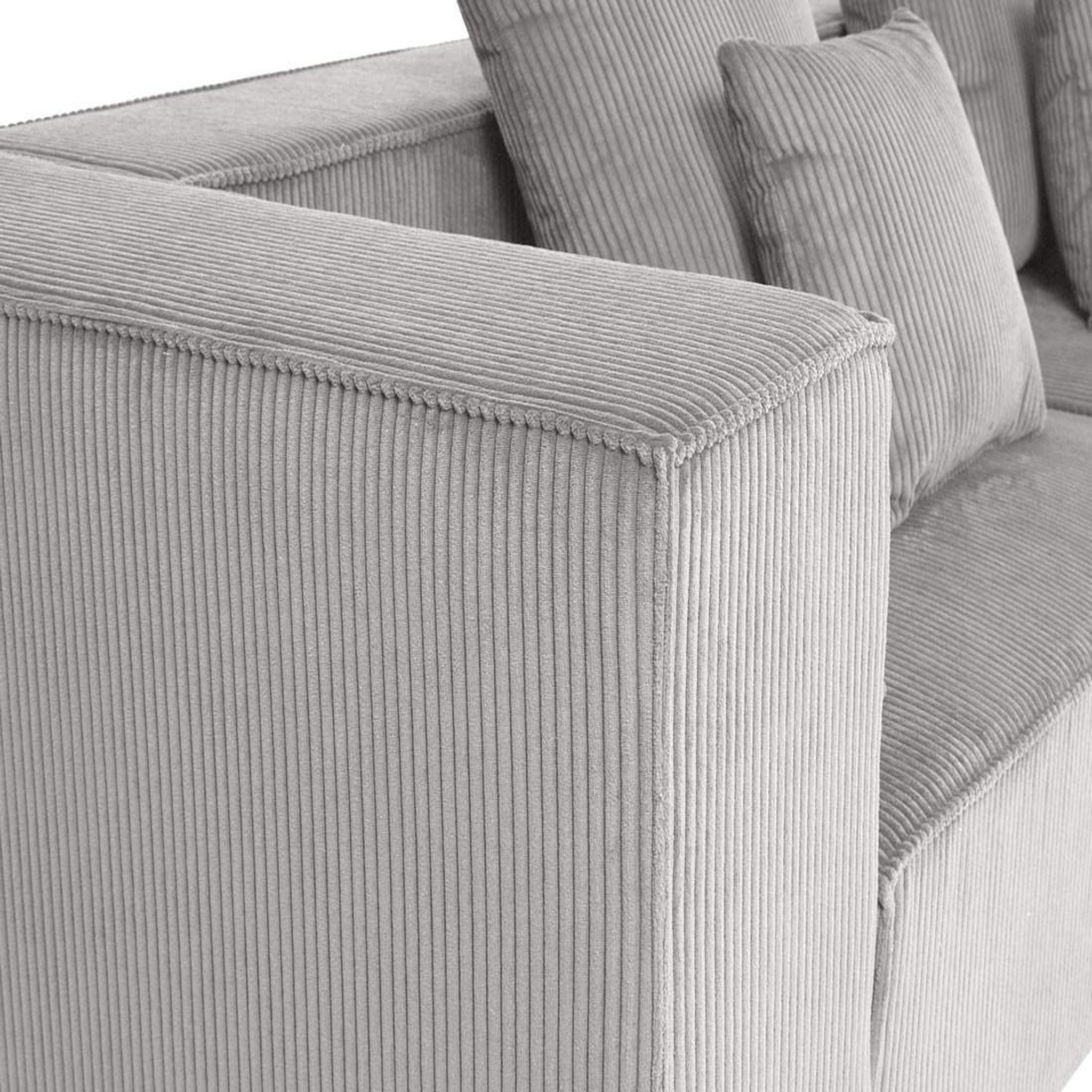 Voir la diapositive 5 : BEST MOBILIER Colombine - canapé modulable droit - 3 places - en velours côtelé