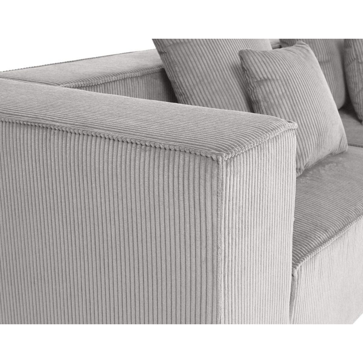 LISA DESIGN Colombine - canapé modulable droit - 3 places - en velours côtelé