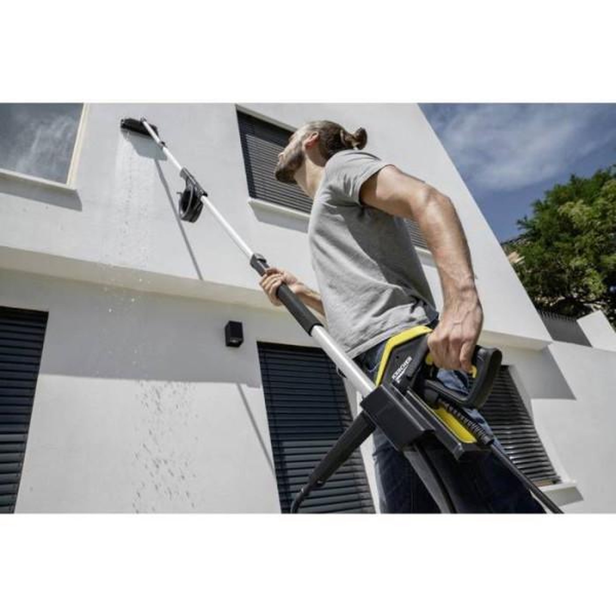 Voir la diapositive 2 : KARCHER Lance télescopique haute pression tla 4 karcher + accessoire spécial vitres et façades