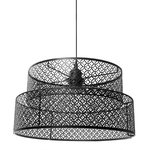 OSTARIA Suspension métal ajouré gigogne Aurore noir