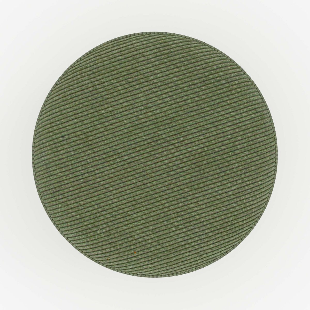 Rendez vous déco Pouf rond en velours côtelé beige - Lily