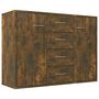 Voir la diapositive 2 : VIDAXL Buffet Chene fume 88x30x65 cm Bois d'ingenierie