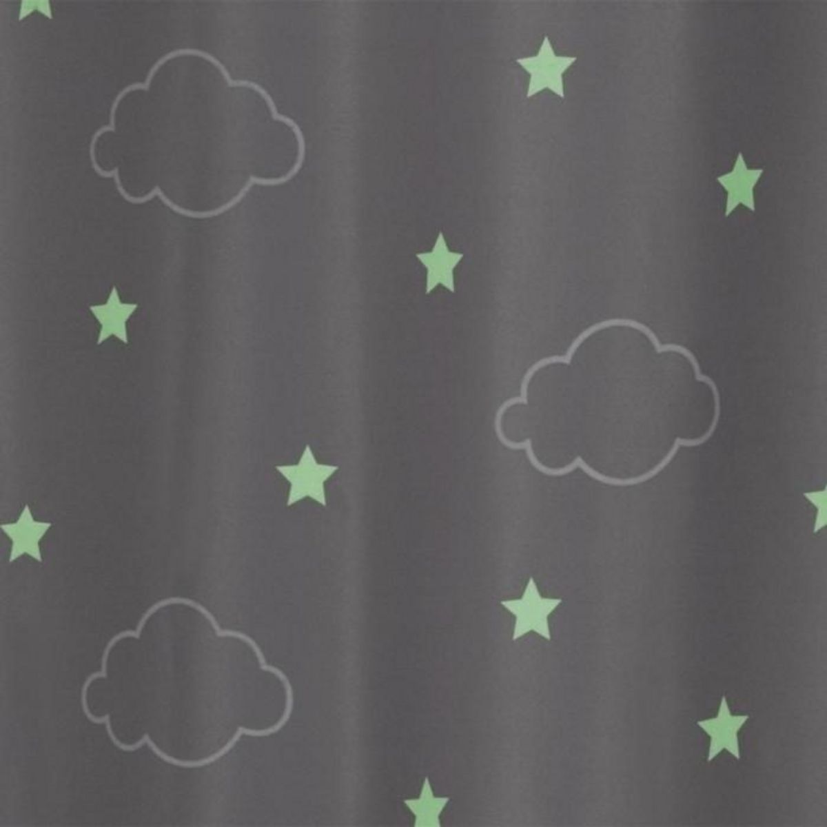Atmosphera Kids Rideau Occultant  Phosphorescent  140x260cm Gris