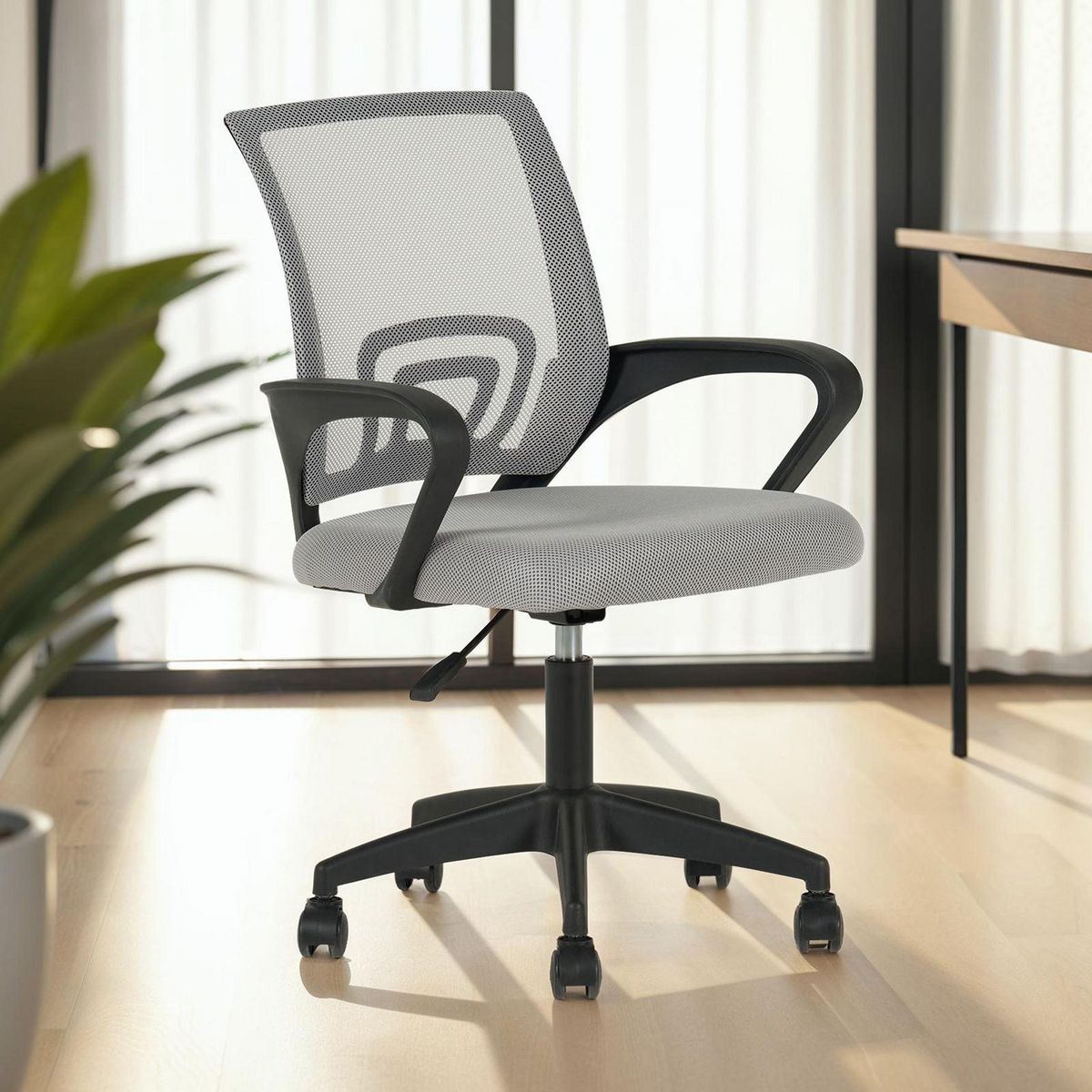 IDIMEX Chaise de bureau ergonomique JAKE réglable en tissu mesh