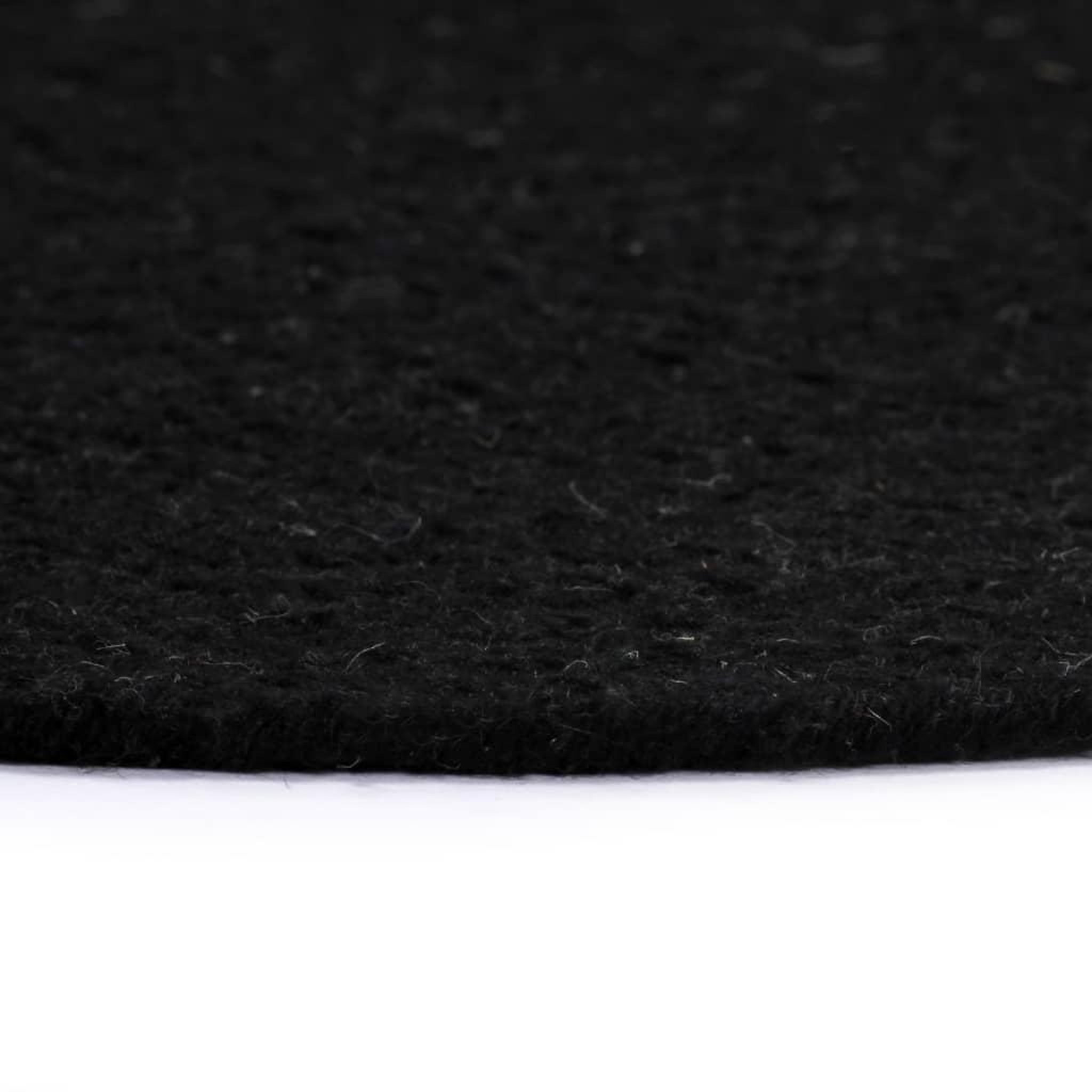 Voir la diapositive 4 : VIDAXL Napperons 4 pcs Noir Plain 38 cm Rond Coton