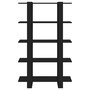 Voir la diapositive 3 : VIDAXL Bibliotheque/Cloison de separation Noir 100x30x160 cm