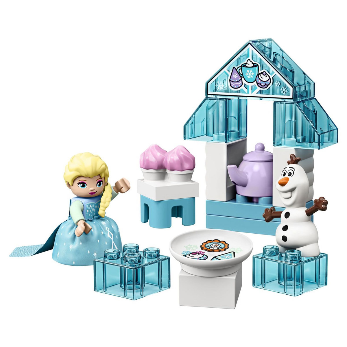 LEGO DUPLO Disney La Reine des neiges 10920 Le Goûter d&rsquo;Elsa Et Olaf, Jouet à Construire