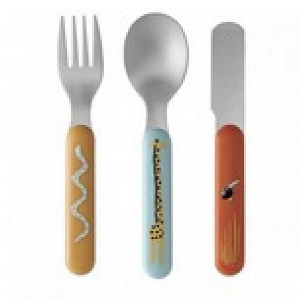 Petit Jour set de 3 couverts theme la savane