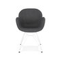 Voir la diapositive 5 : Paris Prix Fauteuil Design  Syndra  85cm Gris Foncé