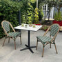 Voir la diapositive 2 : Paris Prix Ensemble Table de Jardin & 2 Chaises  Bistro  70cm Vert