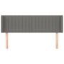 Voir la diapositive 3 : VIDAXL Tete de lit avec oreilles Gris fonce 147x16x78/88 cm Tissu